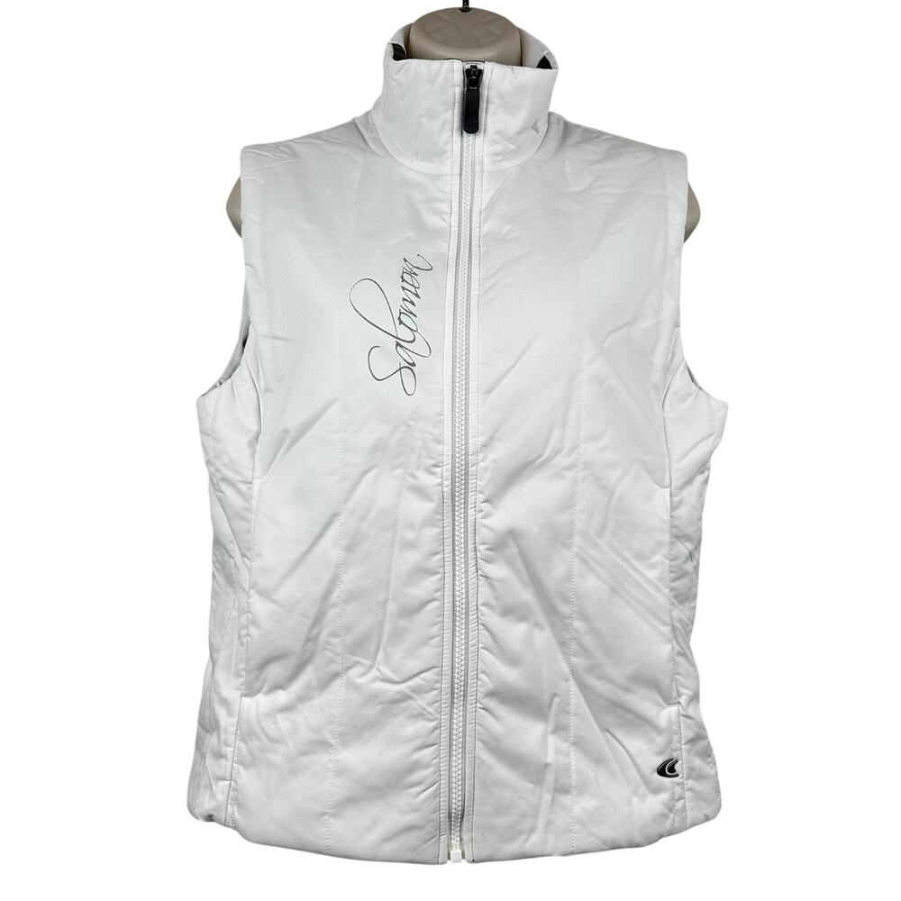 Salomon Women's Vest Soft Shell Insulated Medium Fill White Medium Outdoor